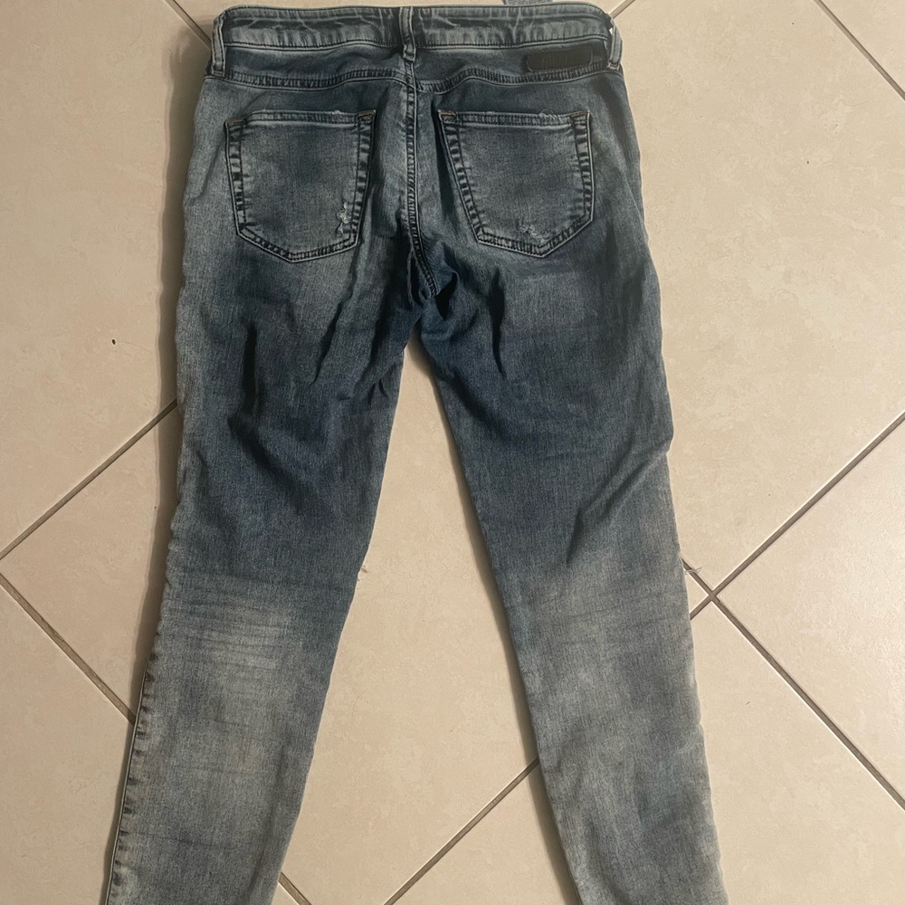 Diesel jeans blue straight low rise made in Italy women junior - size 25
